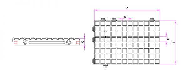 Grid Vacuum Chuck